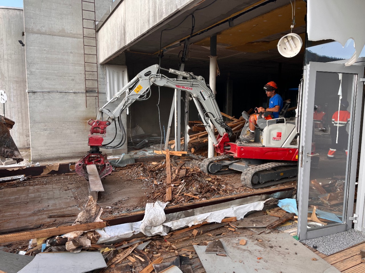 Freiluft anstelle Wellness: Baustelle am 15.8.25