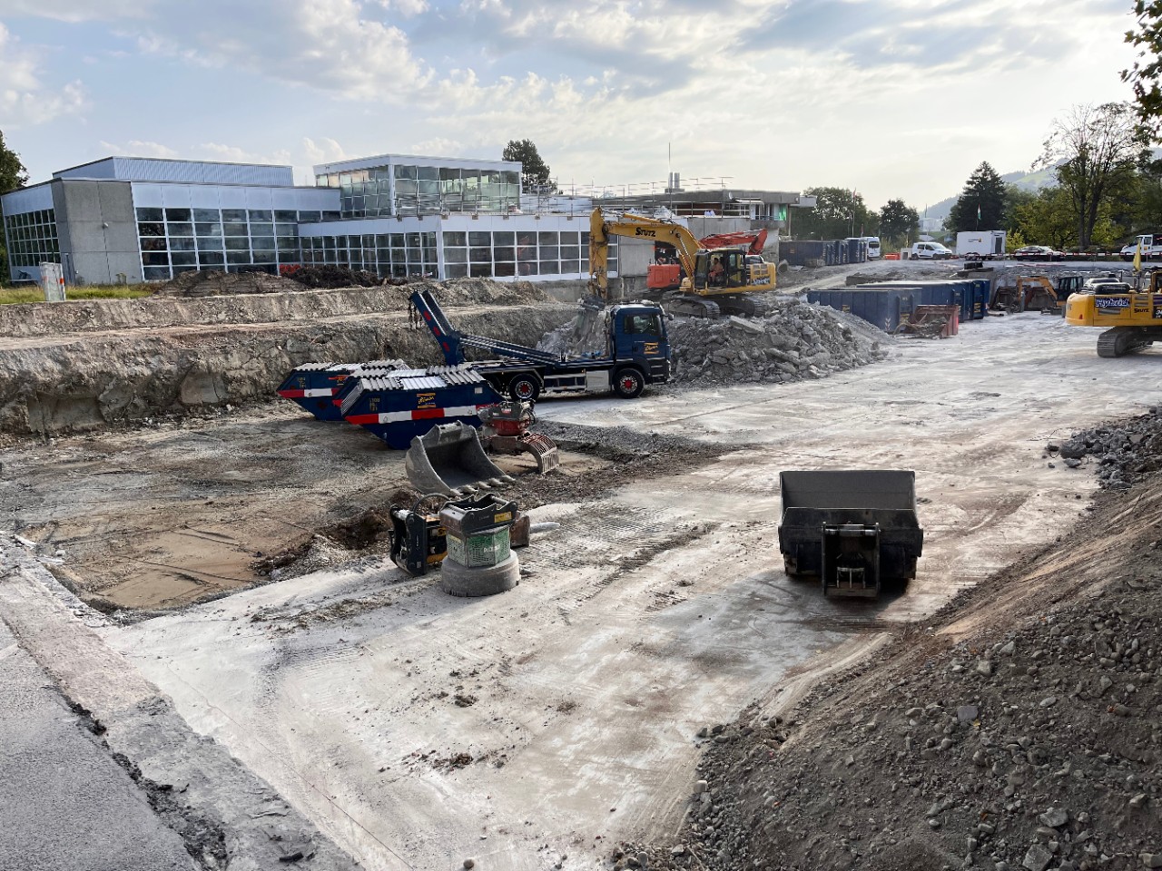 Rückbau der Tiefgarage am 15.8.2025