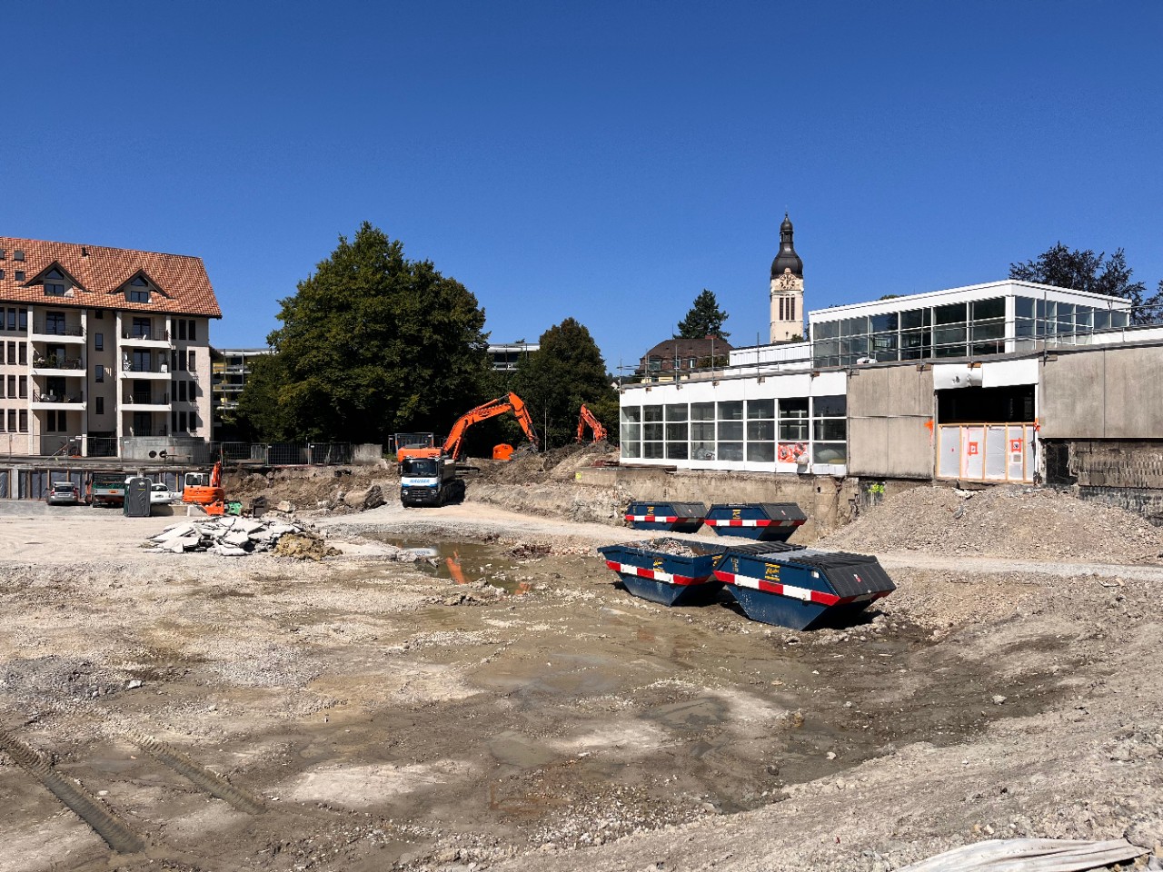 Tiefgarage rückgebaut. 26.8.2025