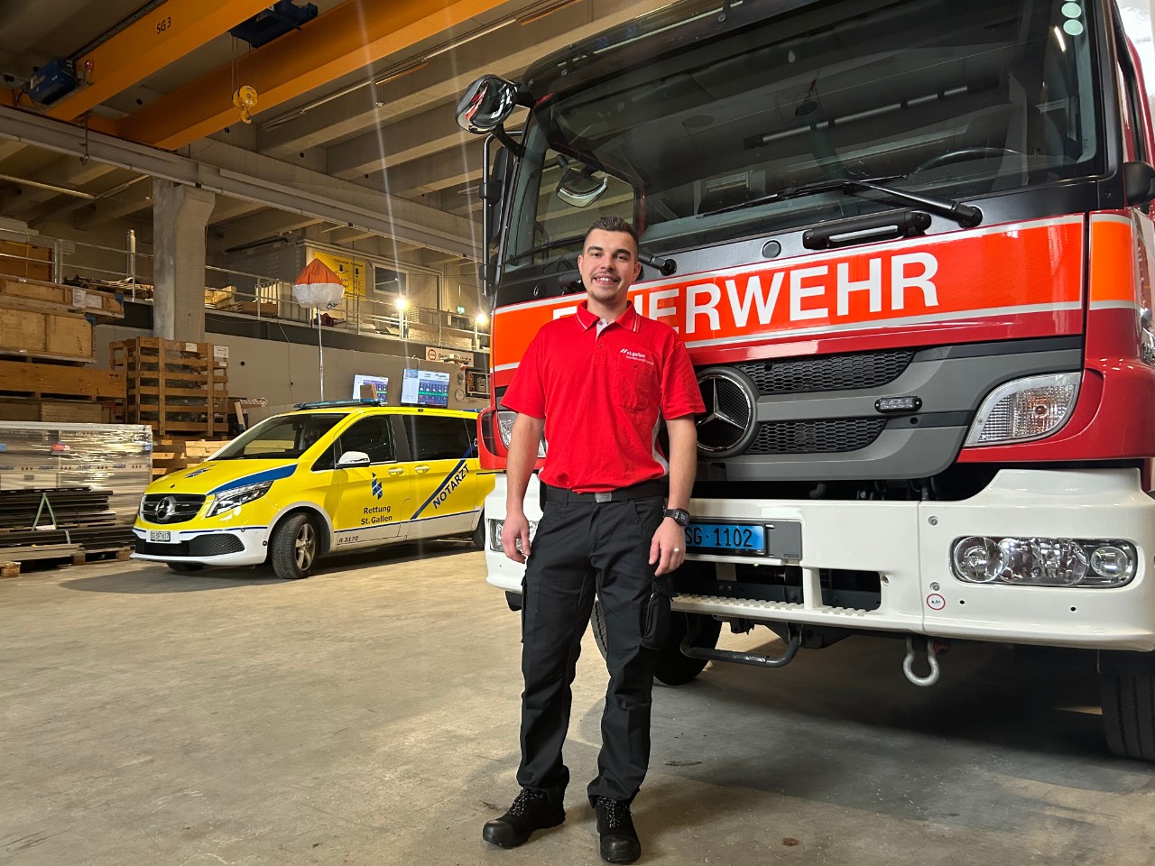 Tiziani Robin, Feuerwehrmann, Feuerwehr und Zivilschutz