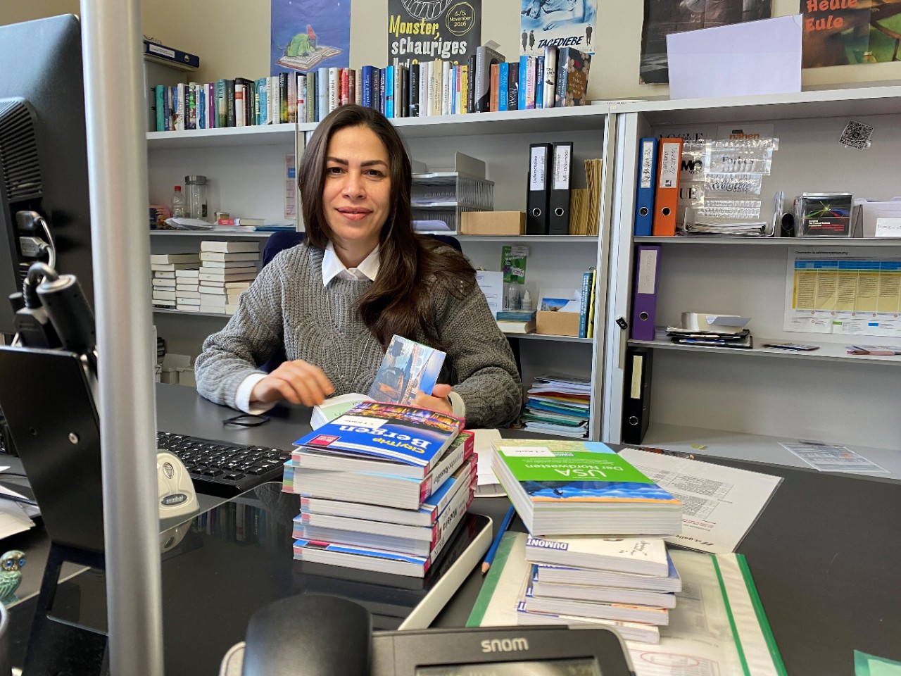 Aregger Mojgan, Mitarbeiterin Bibliothek Hauptpost, Kinder Jugend Familie