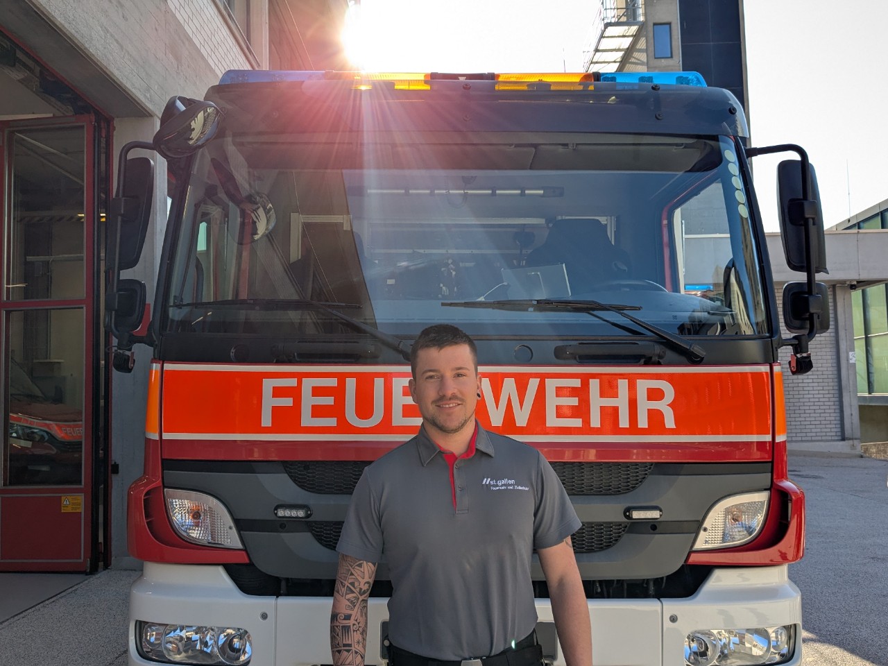 Bruggmann Lars, Berufsfeuerwehrmann, Feuerwehr und Zivilschutz St.Gallen