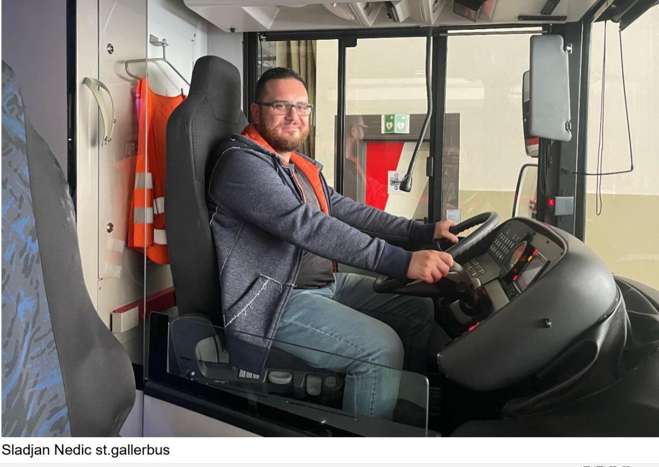 Nedic Sladjan, Buschauffeur, Verkehrsbetriebe St.Gallen