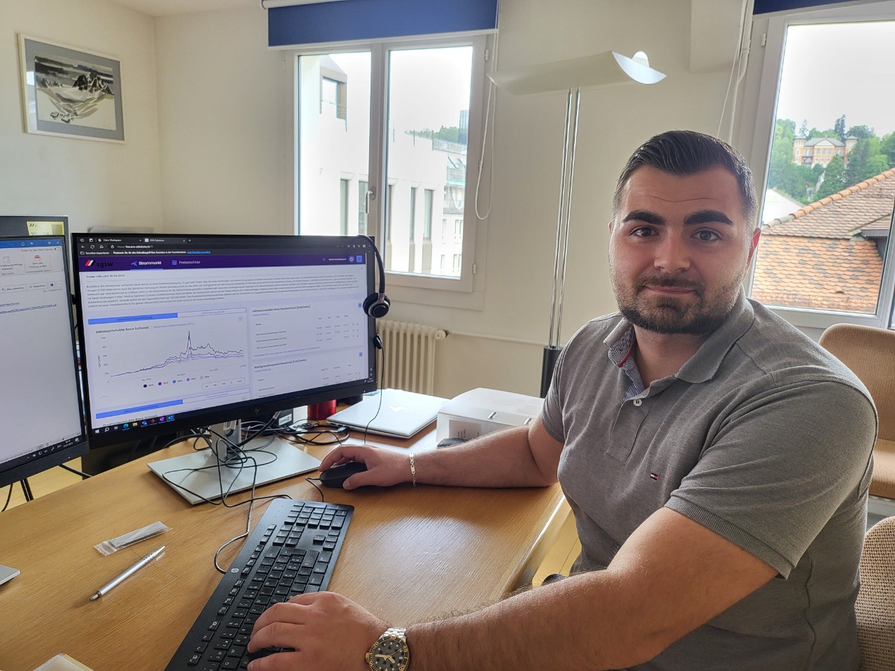 Ahmedi Bejtullah, Fachmitarbeiter EDM, St.Galler Stadtwerke