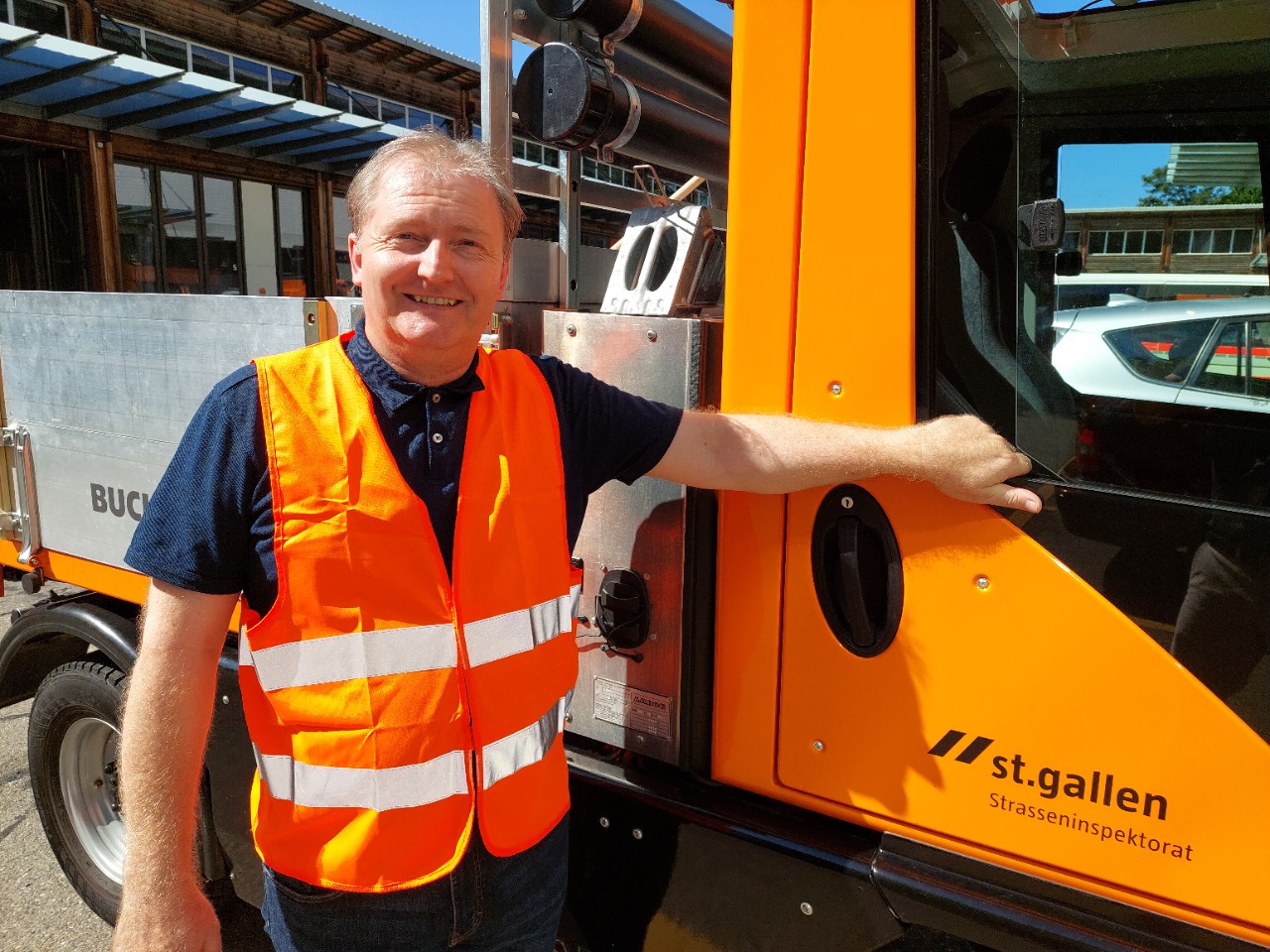 Schnydrig Ewald, Strassenunterhaltsmitarbeiter, Tiefbauamt