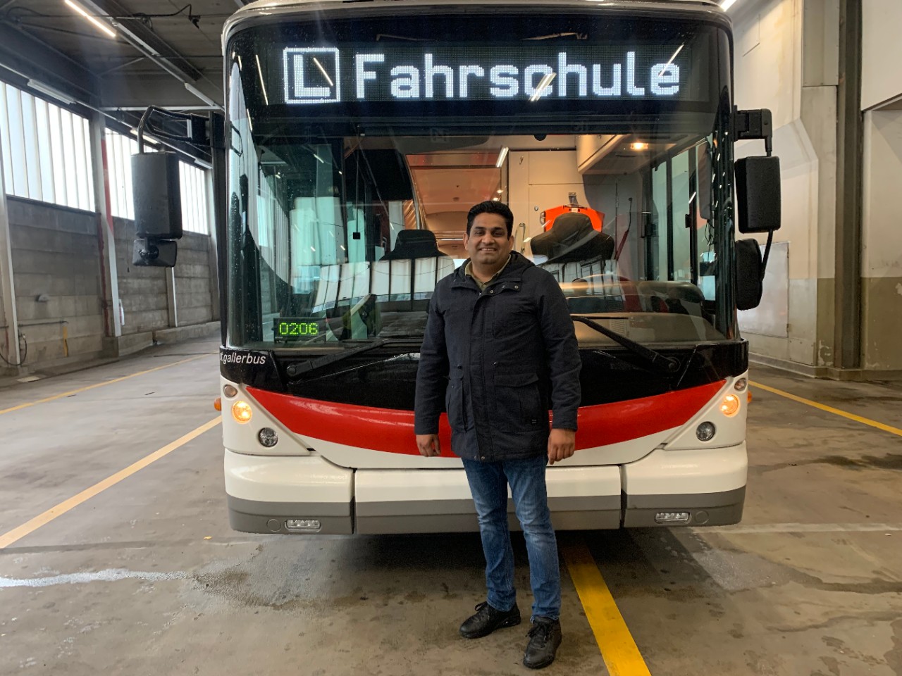 Zaheer-Zaheer Kamir, Buschauffeur, Verkehrsbetriebe St.Gallen