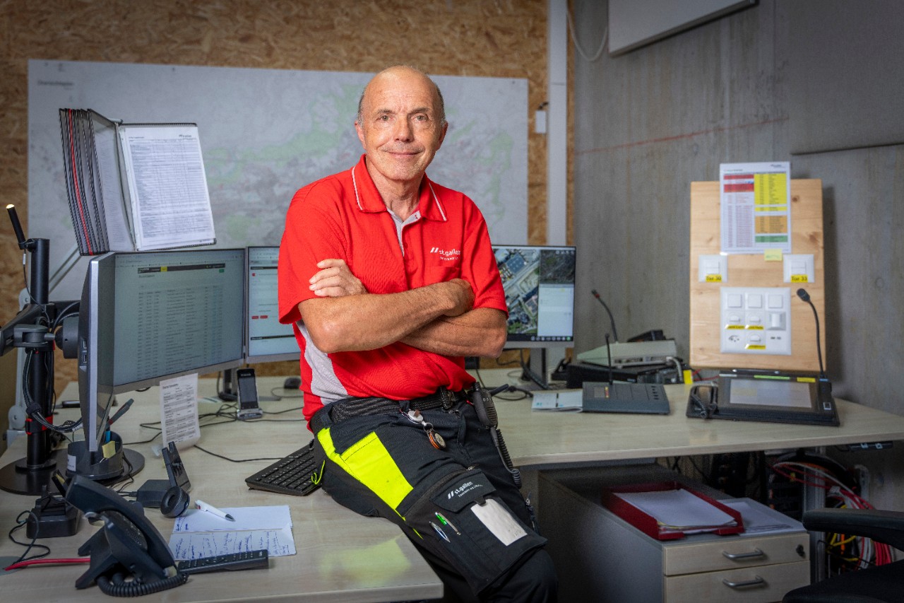 Christian Küng, Feuerwehrmann, Feuerwehr und Zivilschutz St.Gallen, nach 39 Dienstjahren auf den 31. August 2024