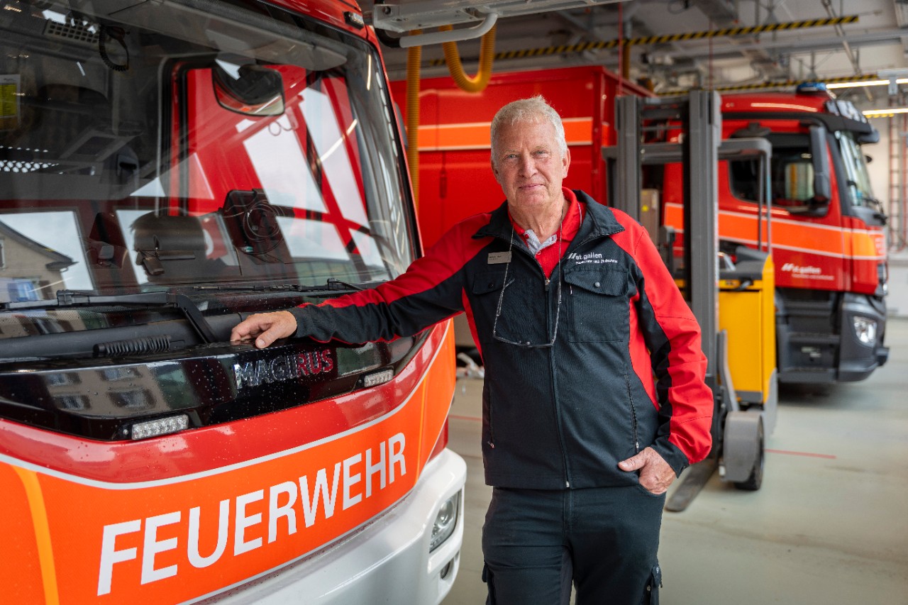 Christian Isler, Kommandant, Feuerwehr und Zivilschutz, nach 35 Dienstjahren auf den 31. Oktober 2025