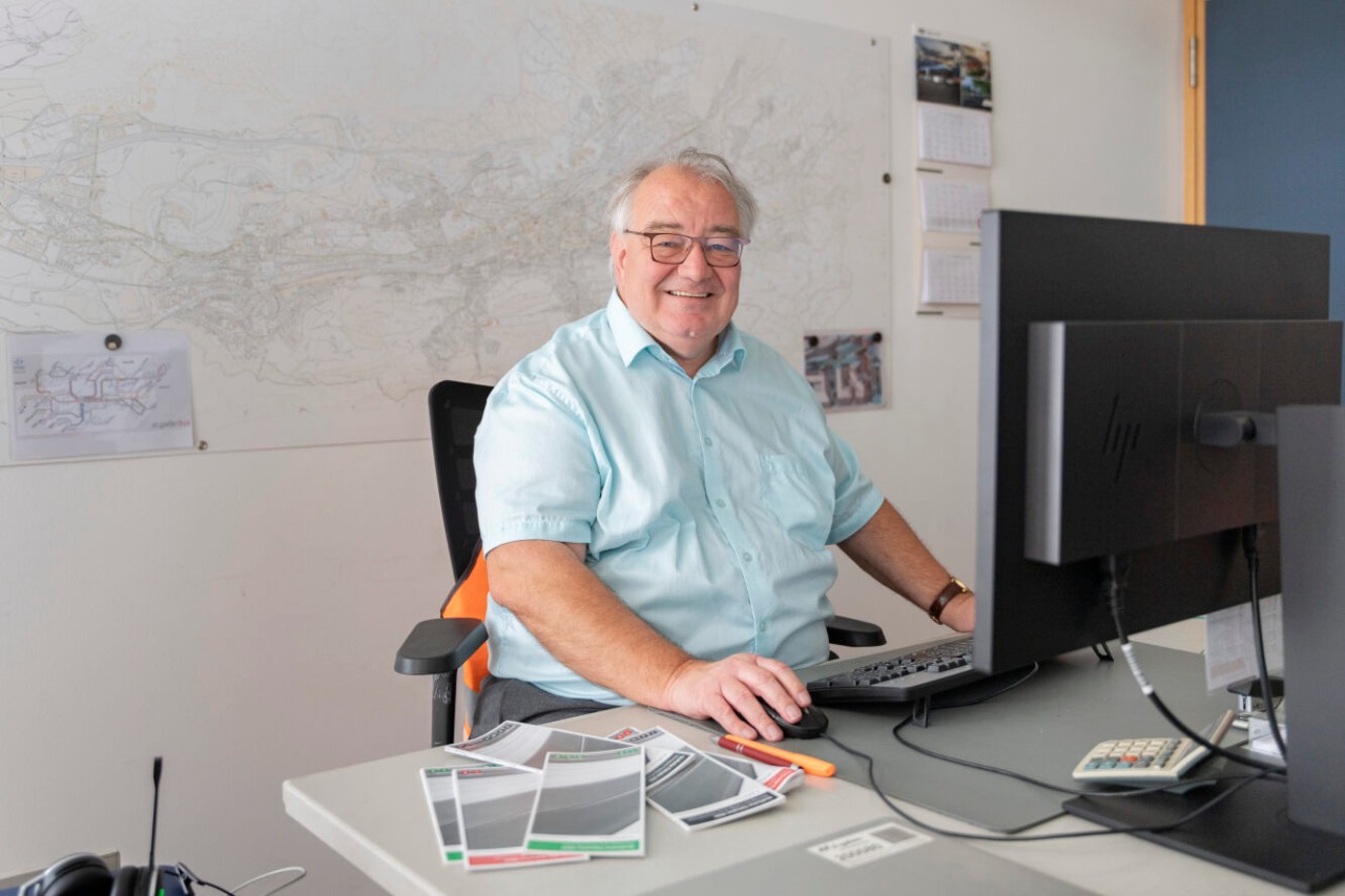 Martin Meier, Assistenz Betriebsleiter, Verkehrsbetriebe St.Gallen, nach 11 Dienstjahren auf den 30. November 2023