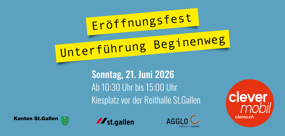 Banner Er&ouml;ffnungsfest Beginenweg