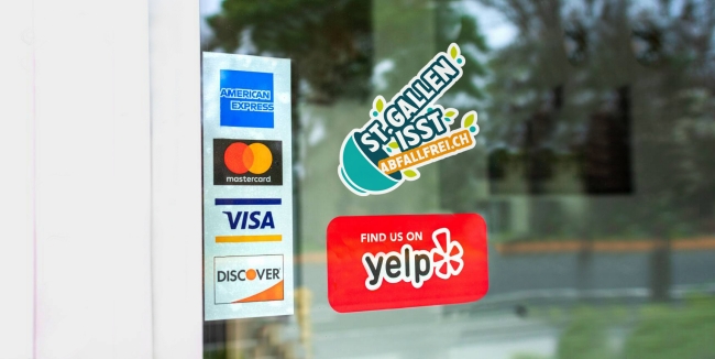 Kampagnenkleber "St.Gallen isst abfallfrei"