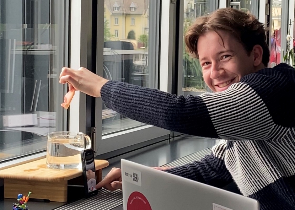 Fabian Kleemann beim Videodreh