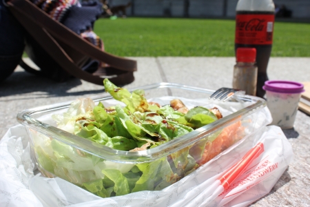 Salat in Glasgeschirr