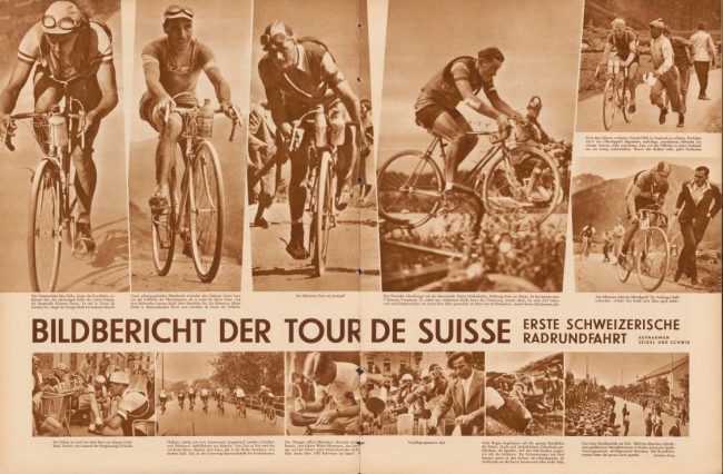 Die erste Tour de Suisse gilt als &uuml;berw&auml;ltigender Erfolg. Quelle: Schnyder, Peter: Tour de Suisse. 75 Jahre &ndash; 1933 &ndash; 2008, Z&uuml;rich 2008. 