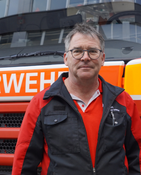 Stefan G&ouml;ldi von der Berufsfeuerwehr St.Gallen.