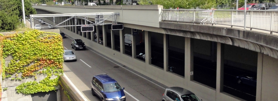 Ansicht Stadtautobahn