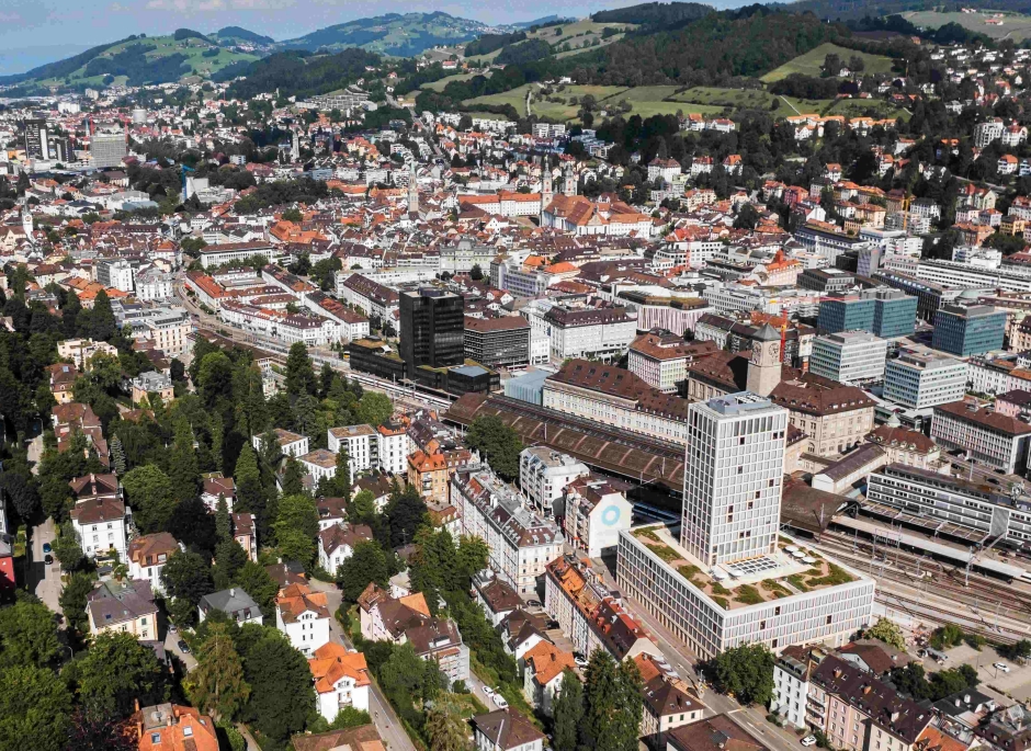 St.Gallen Dronenaufnahme