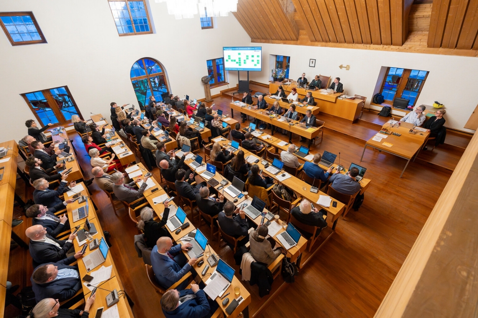 Plenum im Parlamentssaal
