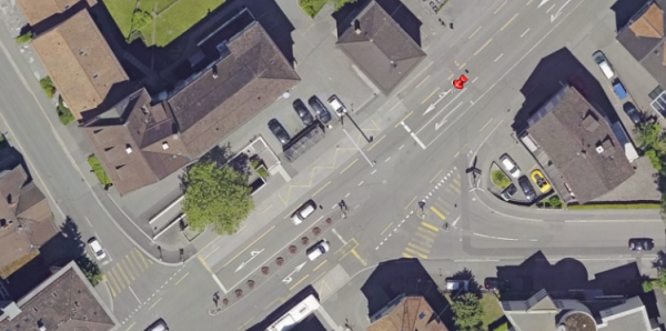 Unfallstelle Rorschacher Strasse