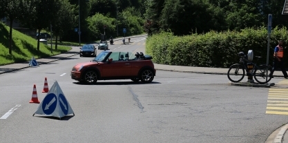 Unfallstelle Rehetobelstrasse