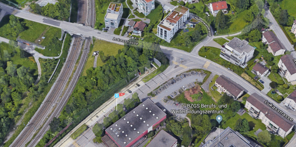 3D-Ansicht der Unfallstelle von Google Maps
