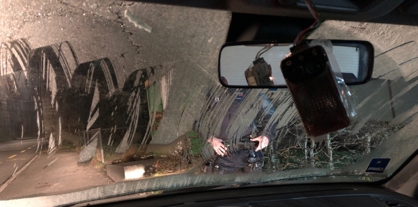 Vereiste Autoscheiben