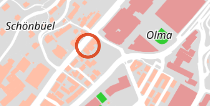 Kartenausschnitt Unfall&ouml;rtlichkeit