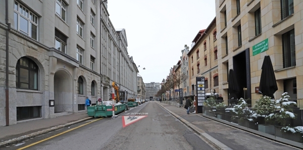 Unfallstelle Davidstrasse