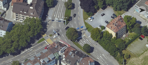 Luftansicht Unfallstelle