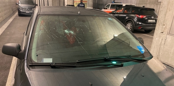 Kaputte Frontscheibe