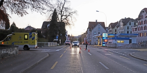 Unfallort F&uuml;rstenlandstrasse