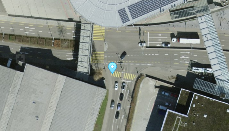 Satellitenansicht Unfallstelle