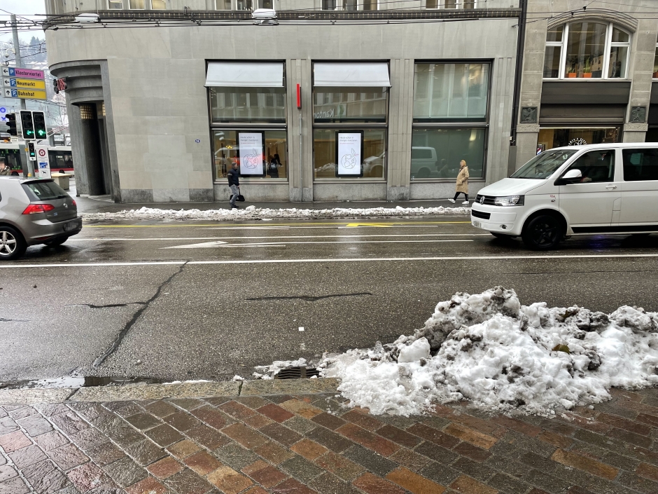 Unfallstelle St. Leonhard-Strasse