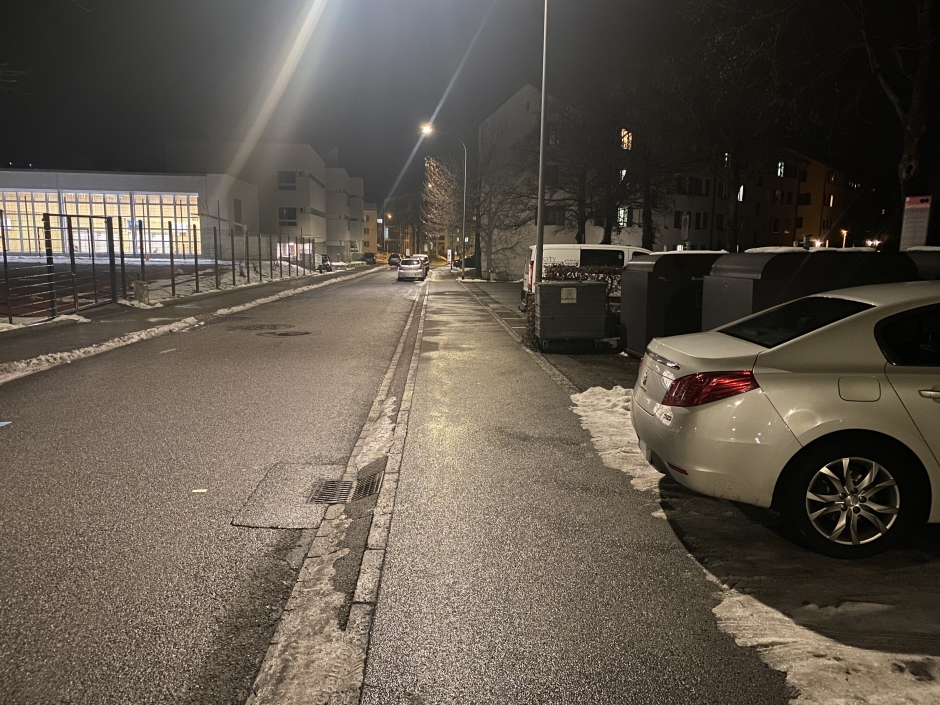 Unfallstelle Brauerstrasse