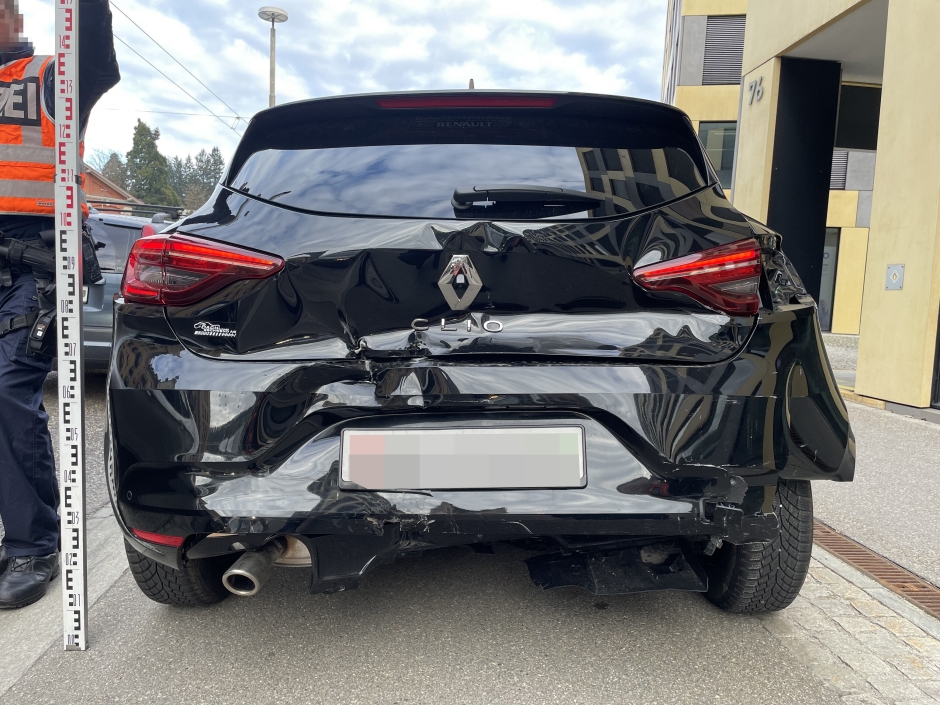 Bild 1: Auffahrkollision St.Leonhard-Strasse