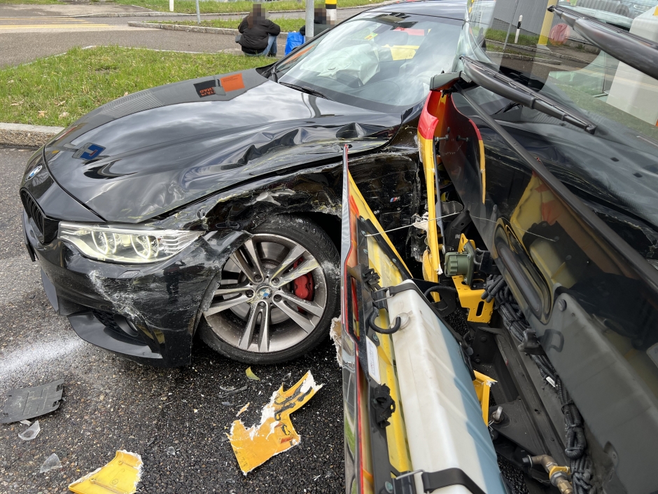 Bild 1: Kollision Sch&ouml;nb&uuml;elstrasse/Martinsbruggstrasse