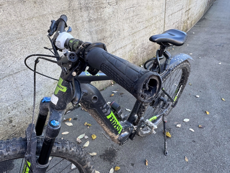 Besch&auml;digtes E-Bike