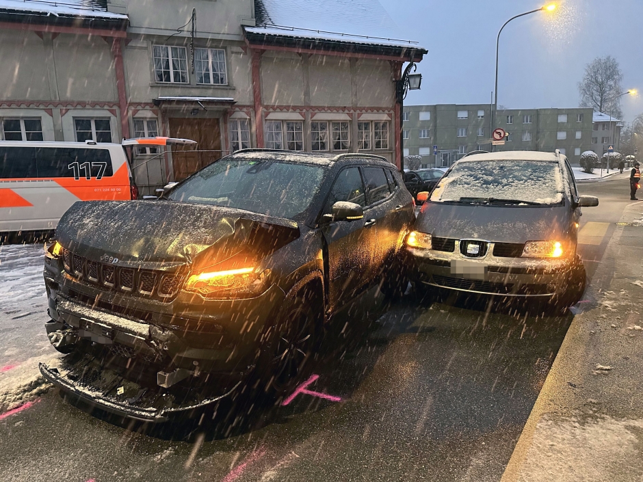 Verkehrsunfall auf der Rehetobelstrasse