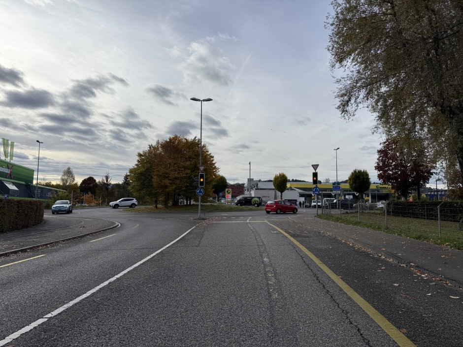 Unfallstelle an der Bildstrasse