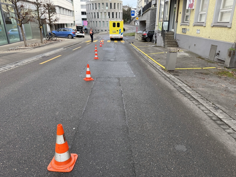 Unfallstelle an der Wassergasse