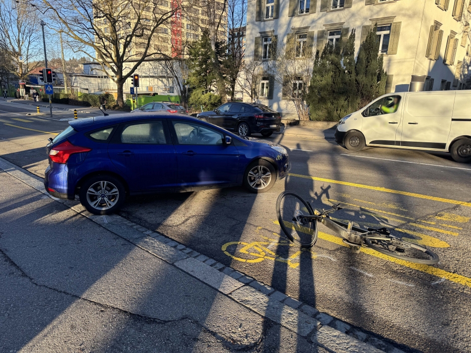 Unfallstelle Rorschacher Strasse